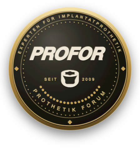 Medalha do PROFOR – Prothetik Forum, especialistas em prótese sobre implantes, desde 2009